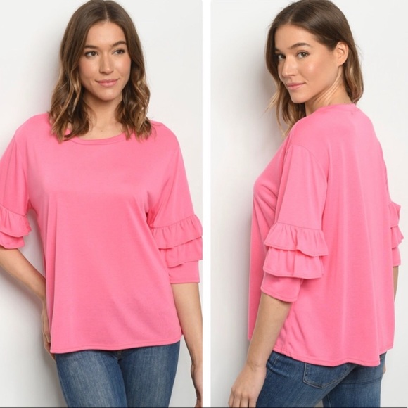 Tops - 💕🎉🌸 Terrific Ruffled Sleeve Top 🌸🎉💕